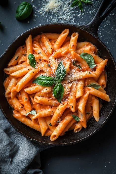 Red sauce penne pasta
